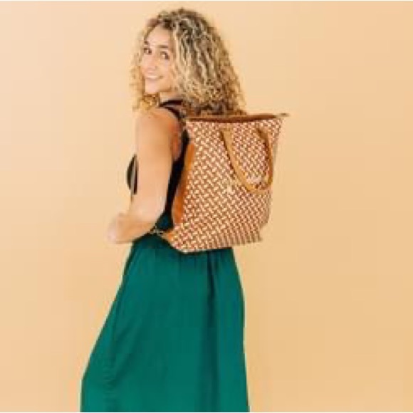 - Sustainable Sseko  Convertible Multicolor Canvas Zipper Tote, Backpack - Picture 10 of 10